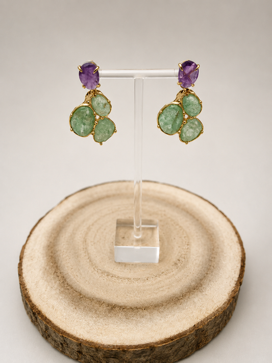 PENDIENTES LAVANDA