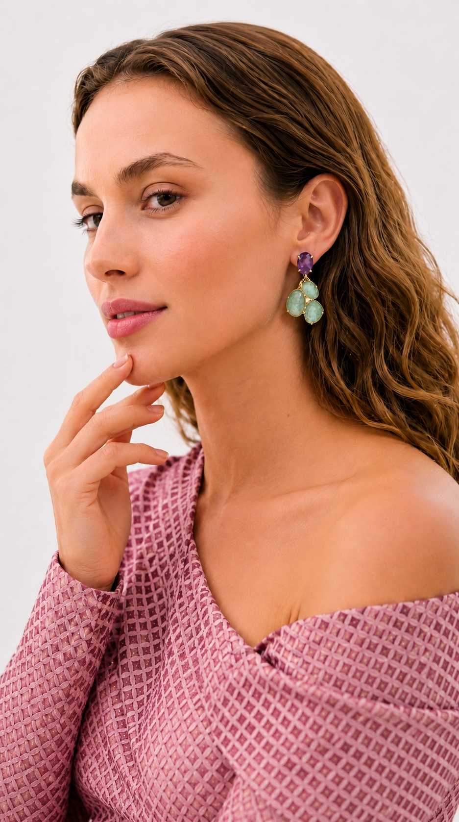 PENDIENTES LAVANDA